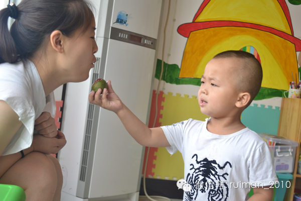 樱桃沟李师傅为瑞曼送来了新鲜的杏李